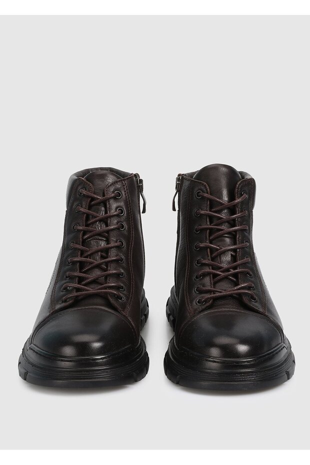 Siyah Deri Erkek Bot - 3