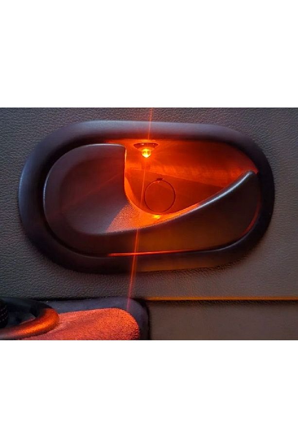 Araç kapı kolu için 4 adet 5mm MAVİ Renk Led. 4 adet montaj yuvası ile birlikte - 4