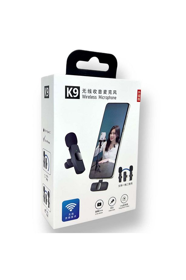 Kablosuz Yaka Mikrofonu 2'li Mini Wireles Type-C Mikrofon | Youtube, Tiktok, Canlı Yayın için - 5
