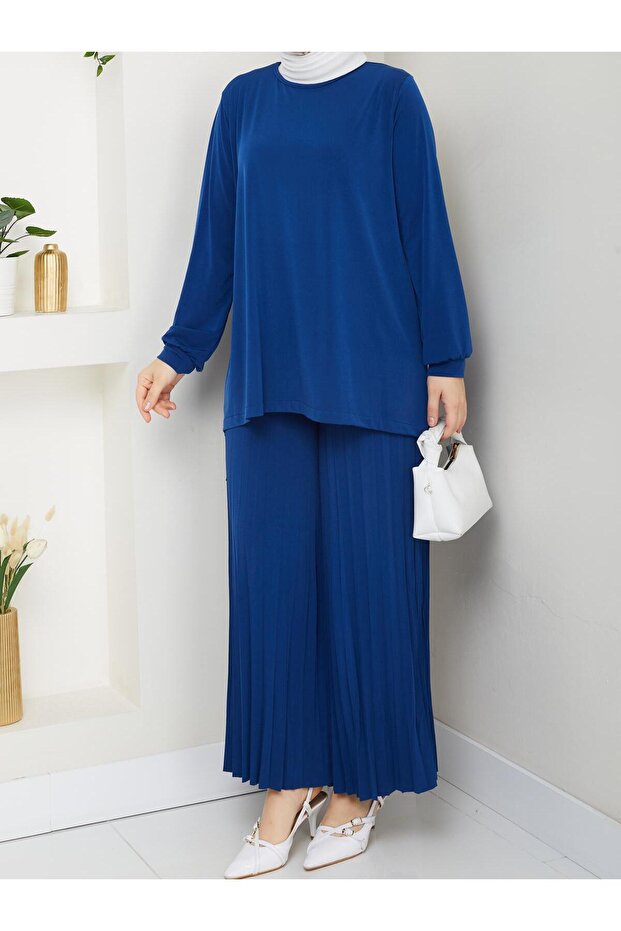 طقم بنطلون ساندي مطوي - 3