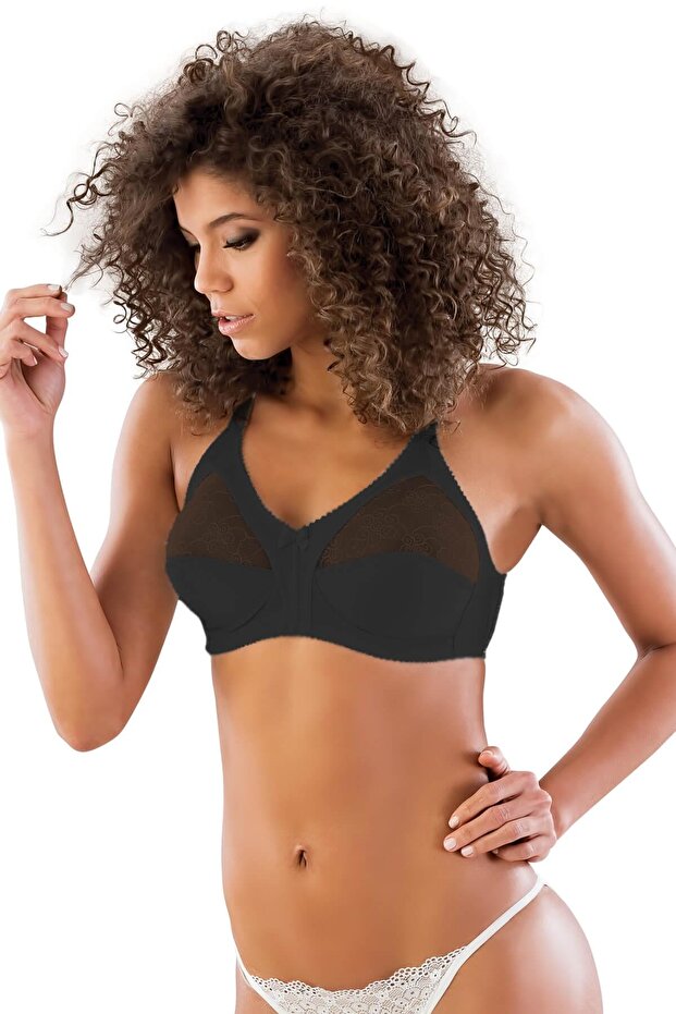 Black Mi Emay 111 C Gathering Bra