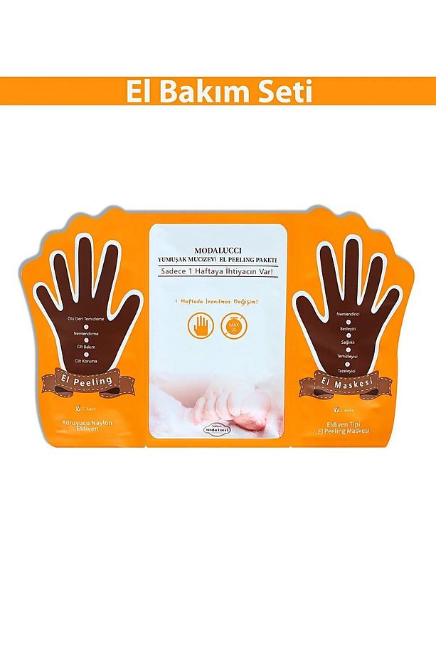 MODALUCCİ HAND PEELİNG- SOYULAN EL PEELİNG MASKESİ 3'LÜ - 3
