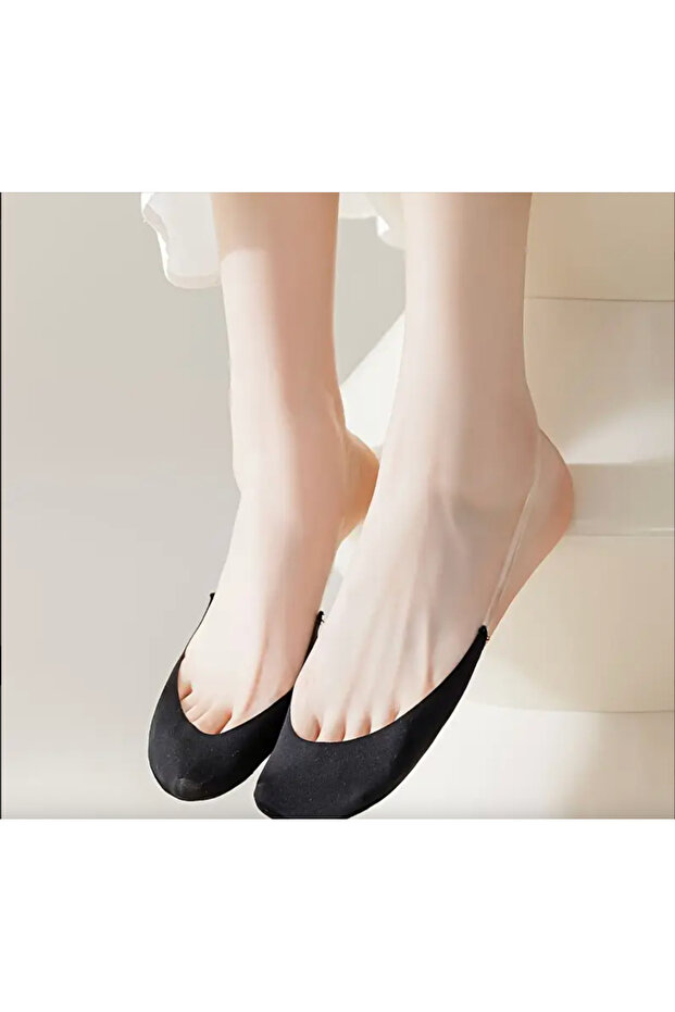 Velia Series Invisible Slingback Socks for Heels - Soft, Breathable, and Seamless Blend