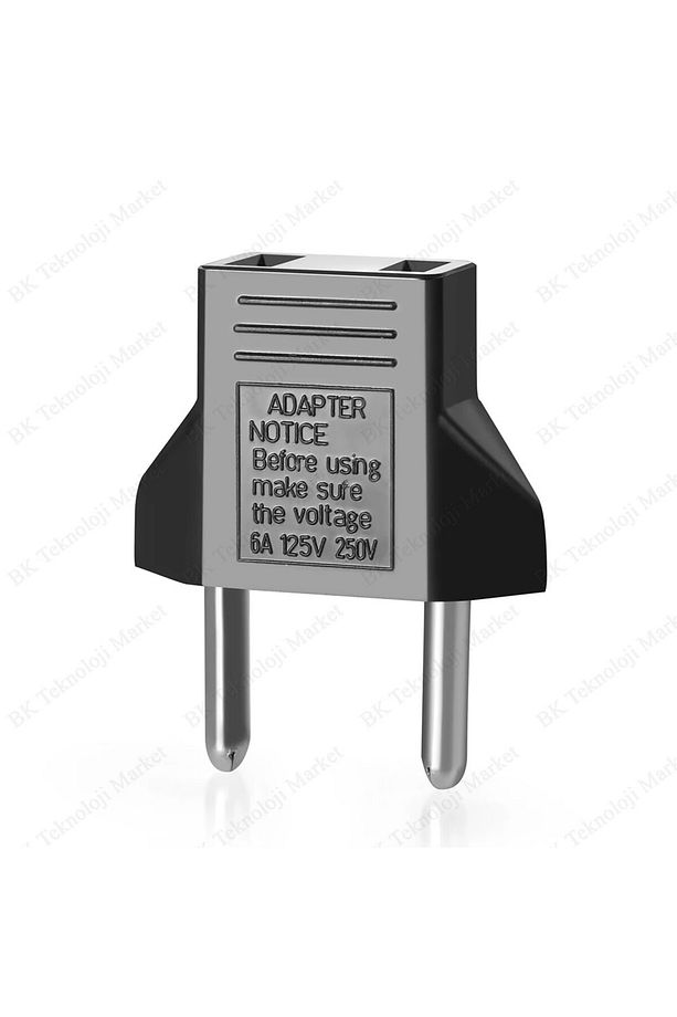 2 Adet Türkiye Amerikan 110 220 V Priz Ucu Jak Çevirici Dönüştürücü Adaptör Priz Amerikan Fiş Girişi - 4