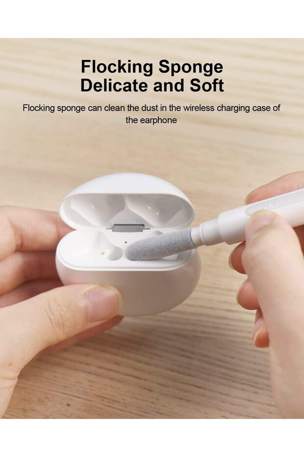 طقم تنظيف سماعات الأذن بلوتوث، قلم تنظيف سماعات الرأس، أداة تنظيف متعددة الوظائف - 4