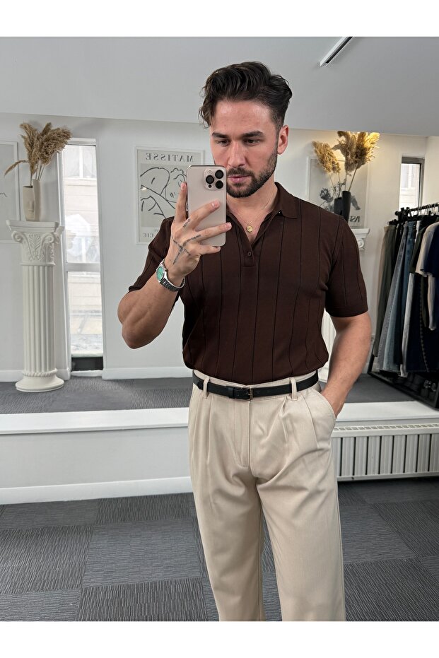 RL Fitilli Düğmeli Triko - 3