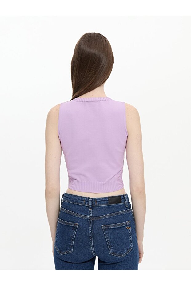 Kolsuz Triko Top Pembe Atlet - 3