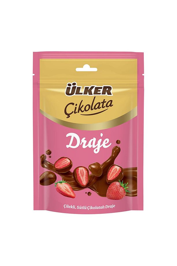 Draje Çikolata Freeze Dry Çilekli Sütlü 80 G X 1 ADET - 1