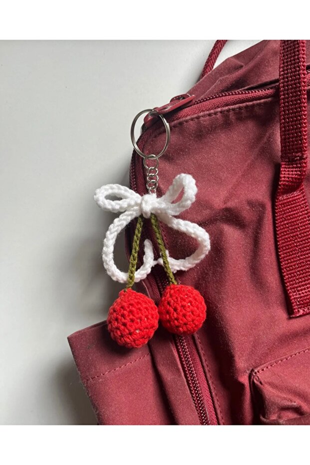Cherry Keychain and Bag Ornament