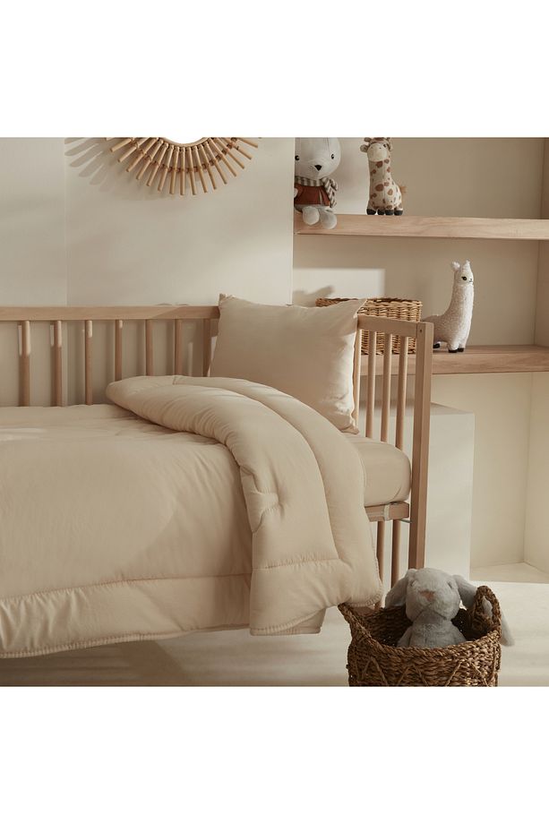 Bebek Giraffe Kapitoneli Comfort Set Sarı - 2
