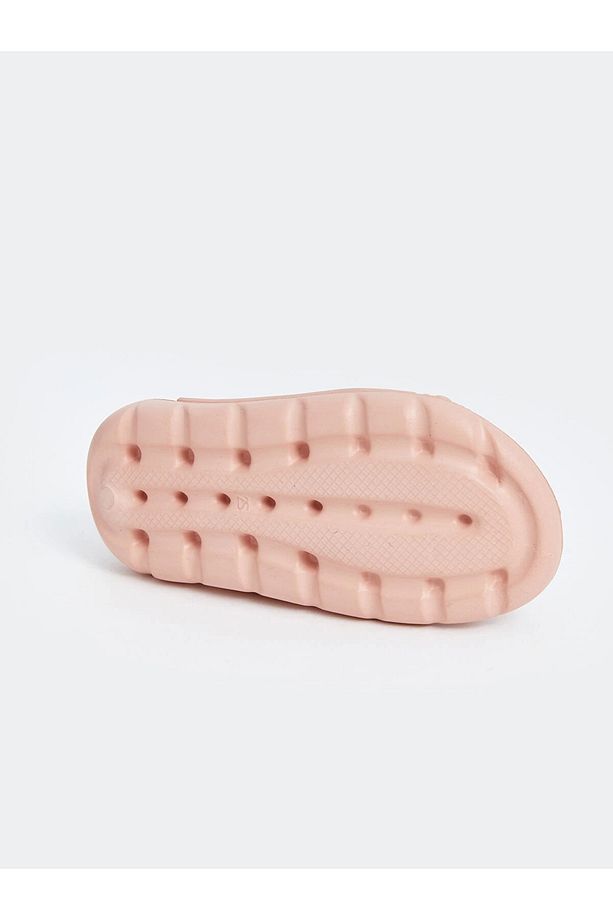 LCW STEPS Pembe Baskılı Çift Bantlı Kız Bebek Sandalet - 4