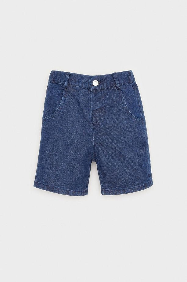 Erkek Bebek Basic Düz Jean Şort E8258a525sm - 2