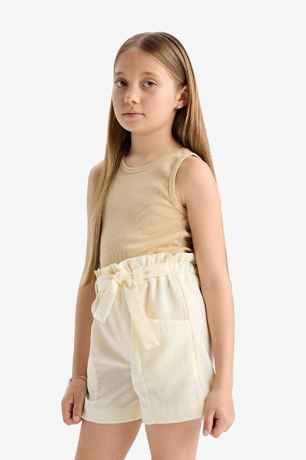 Kız Çocuk Cepli Paperbag Şort C0266a824sm - 5