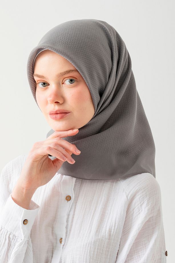 Pamuk Jakar Eşarp, Doğal Ve Şık Görünüm, Jakarlı Pamuk Eşarp, Soft Pamuk Eşarp. - 2