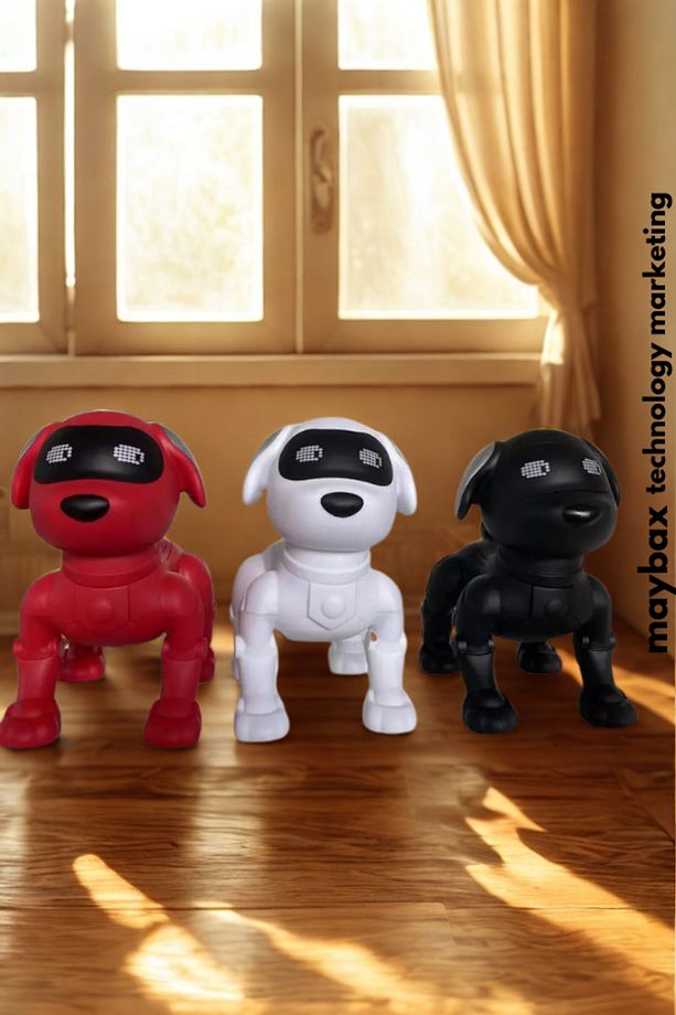 Köpek Bluetooth Hoparlör Köpek Tasarımlı Bluetooth USB TF Kart Destekli Işıklı Bluetooth Speaker - 8