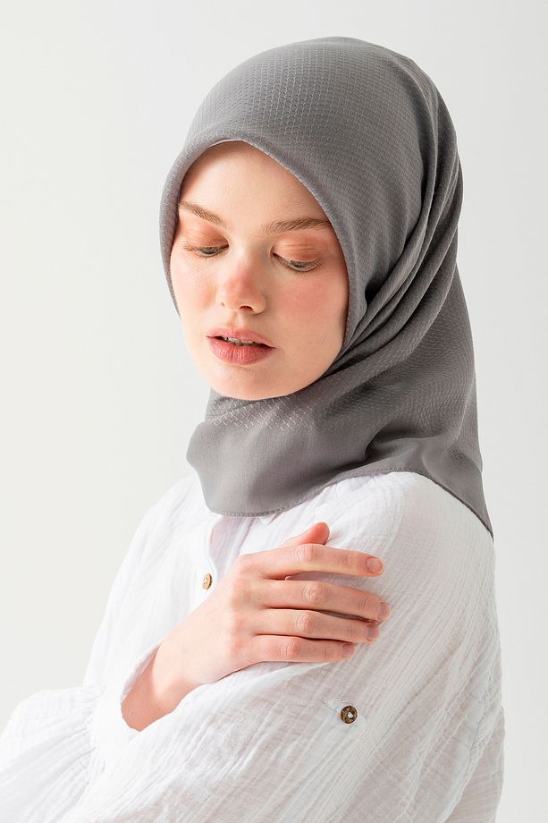 Pamuk Jakar Eşarp, Doğal Ve Şık Görünüm, Jakarlı Pamuk Eşarp, Soft Pamuk Eşarp. - 6