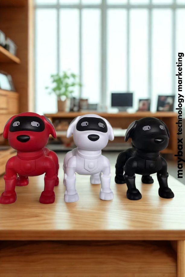 Köpek Bluetooth Hoparlör Köpek Tasarımlı Bluetooth USB TF Kart Destekli Işıklı Bluetooth Speaker - 4