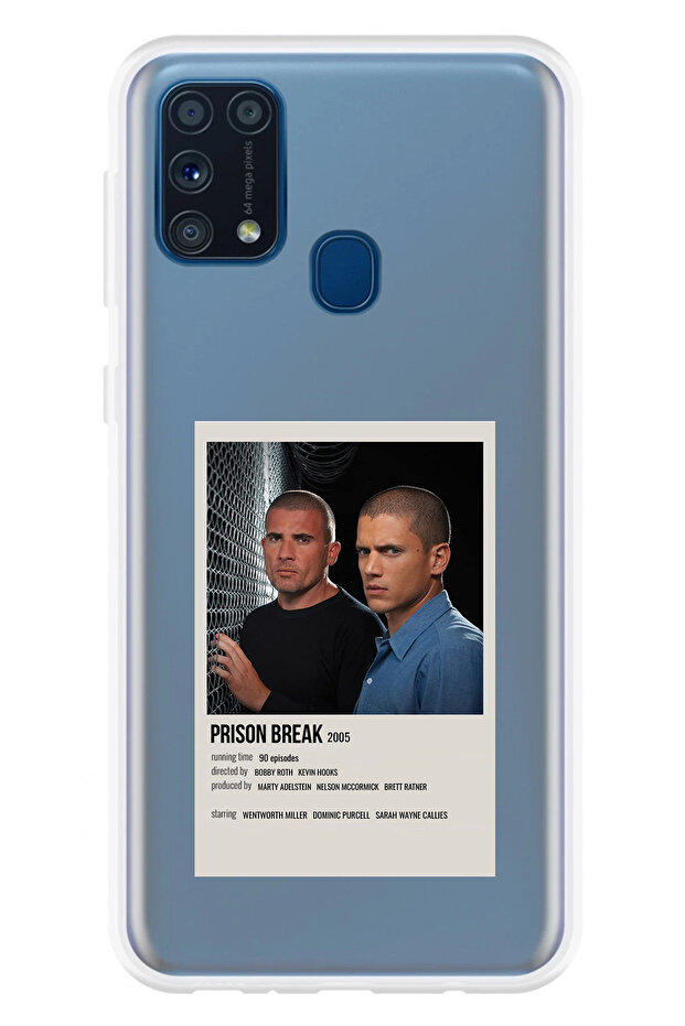 جراب سيليكون شفاف بتصميم Prison Break متوافق مع هاتف Samsung Galaxy M31 - 1