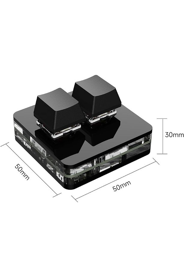 2 Tuşlu Bluetooth Mini Klavye Makro Klavye Mekanik Rgb Pın Klavye Programlanabilir Windows Ve Mac - 3