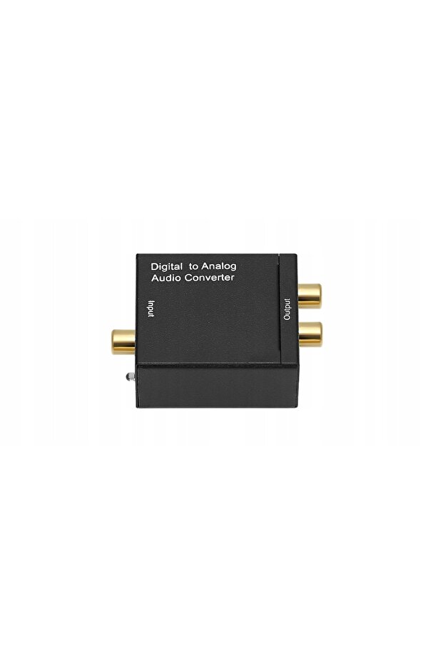 Digital to analog audio converter/adapter, 2 RCA connectors, Toslink optical output - 10