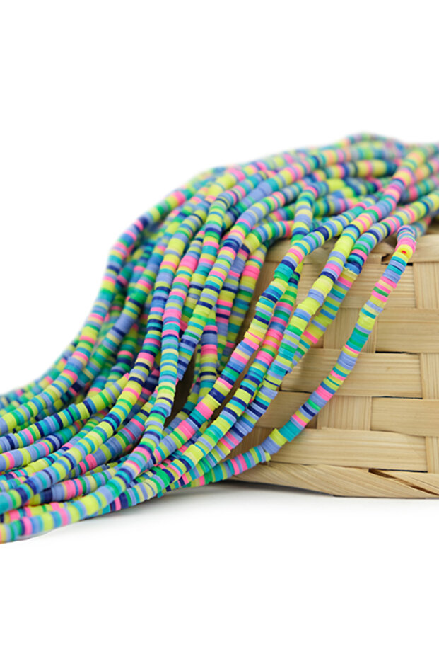 Fimo Bead Sequence 4 mm Mixed Model-03 - 1