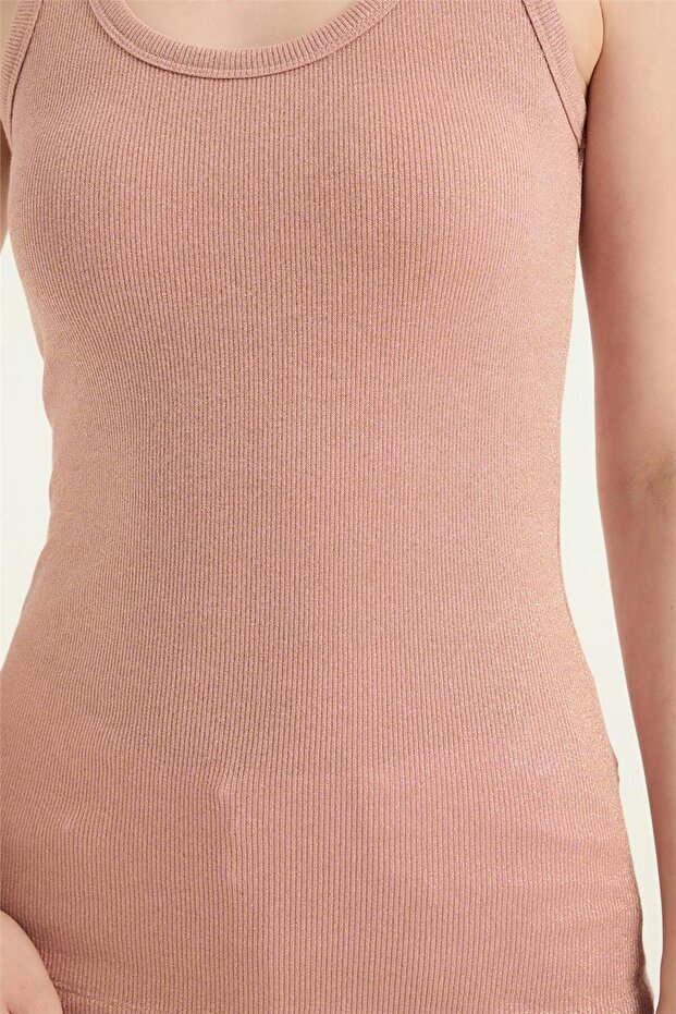 Simli Kalın Askı Atlet - 4