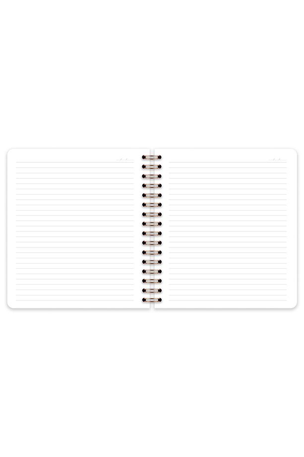 19x21 cm Kare Lastikli Spiralli Sert Kapak Not Defteri Çizgili - 9