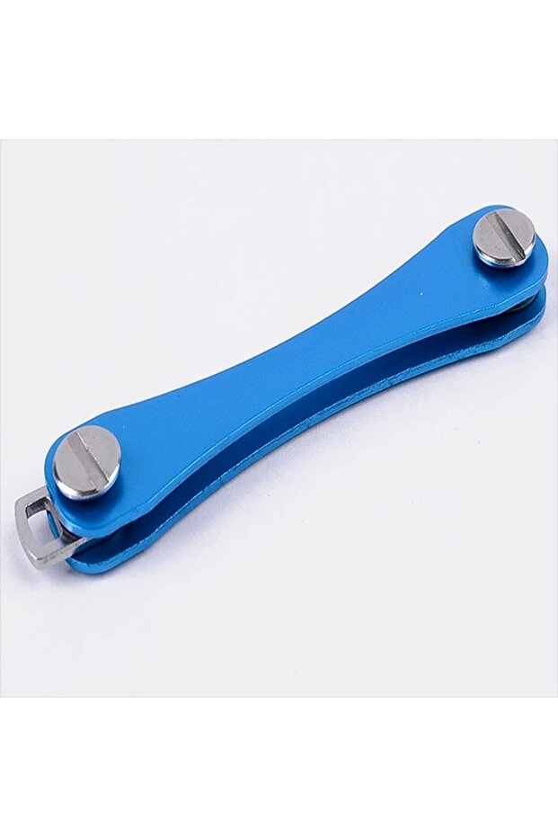 Blue Smart key chain Mini Keychain Compact Key Decorative Holder Clip Home Storage Metal key Clip Al