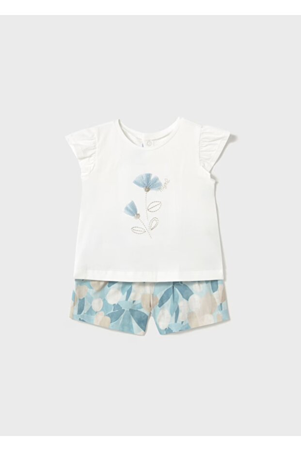 Baby Girl Floral Shorts Set