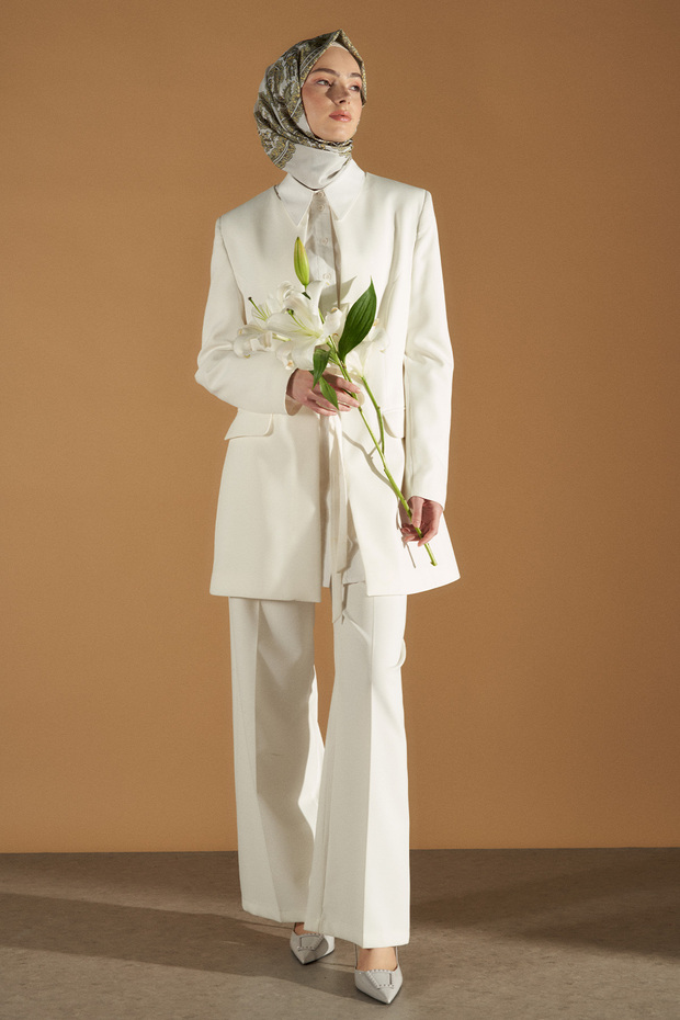 Kuşaklı Blazer Ceket - 6