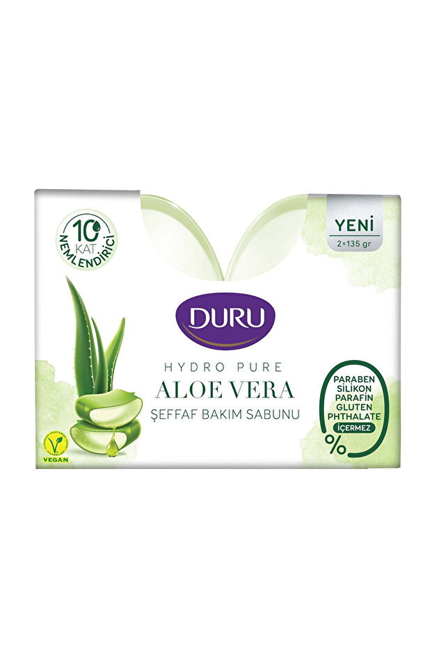 Hydro Pure Aloe Vera Transparent Care Soap 2 X 135 Gr