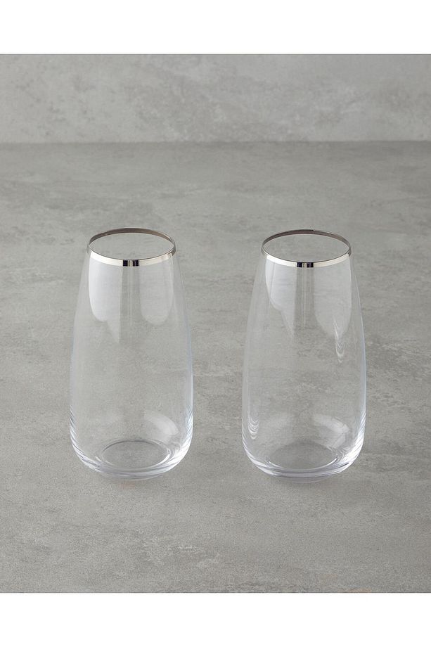 Serenity Kristalin 2'li Bardak Silver 550ML - 2