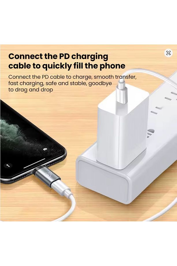 Type C Lightning Çevirici Dönüştürücü Iphone Dan Android E Çevirici Adaptör - 4
