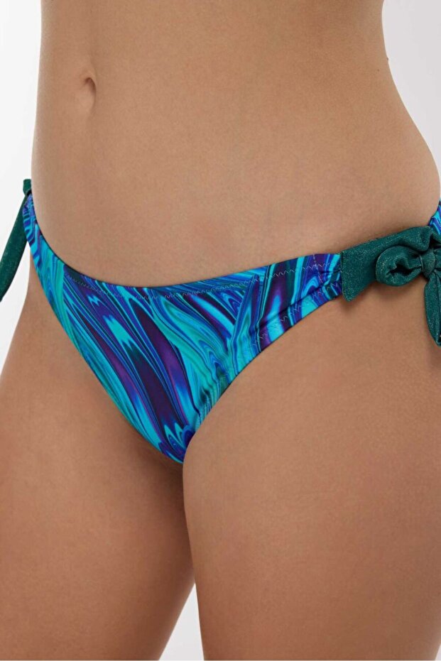5626 Turquoise Patterned Bikini Set - 3