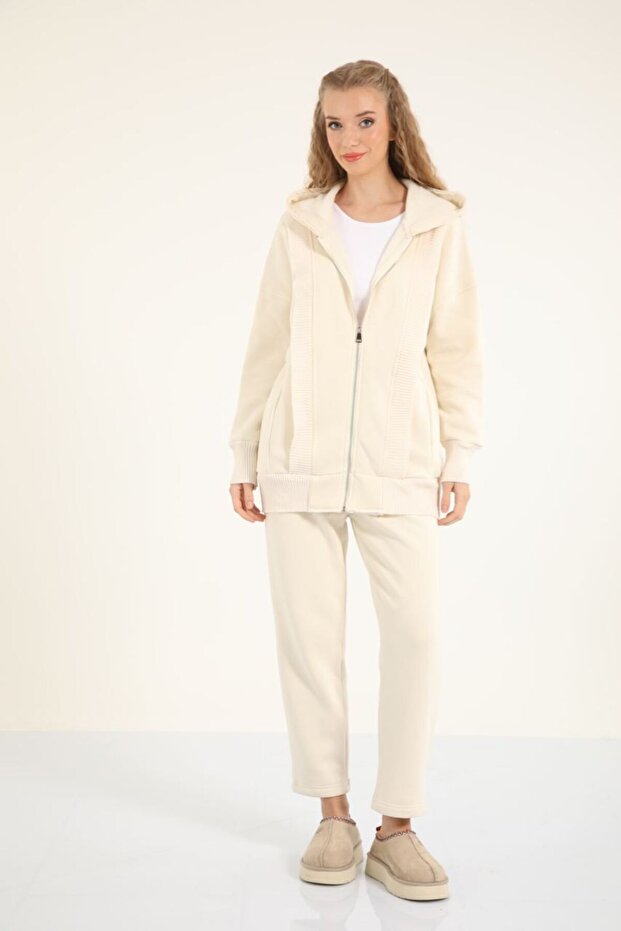 5378 - 3 Yarn Knitwear Ribbed Sports Comfortable-Stylish Set