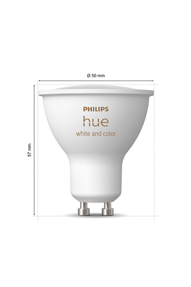 HueWCA 4.2W GU10 Renkli Spot Akıllı Ampul 3'lü Başlangıç Seti (Kumandalı) - 4