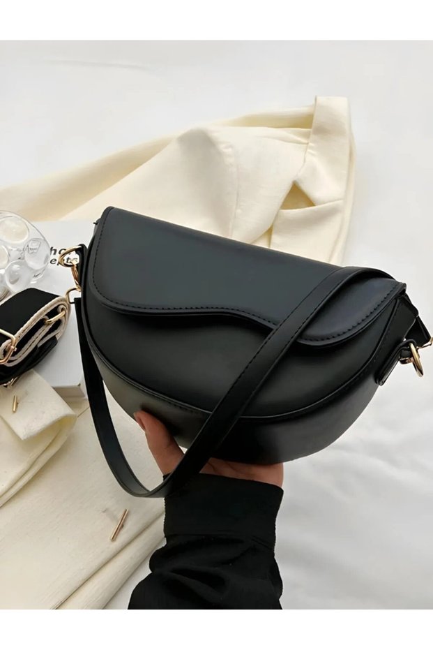 Stylish New Crossbody Bag with Flap Cover, Magnetic Closure, Versatile Shoulder and Handbag for Women