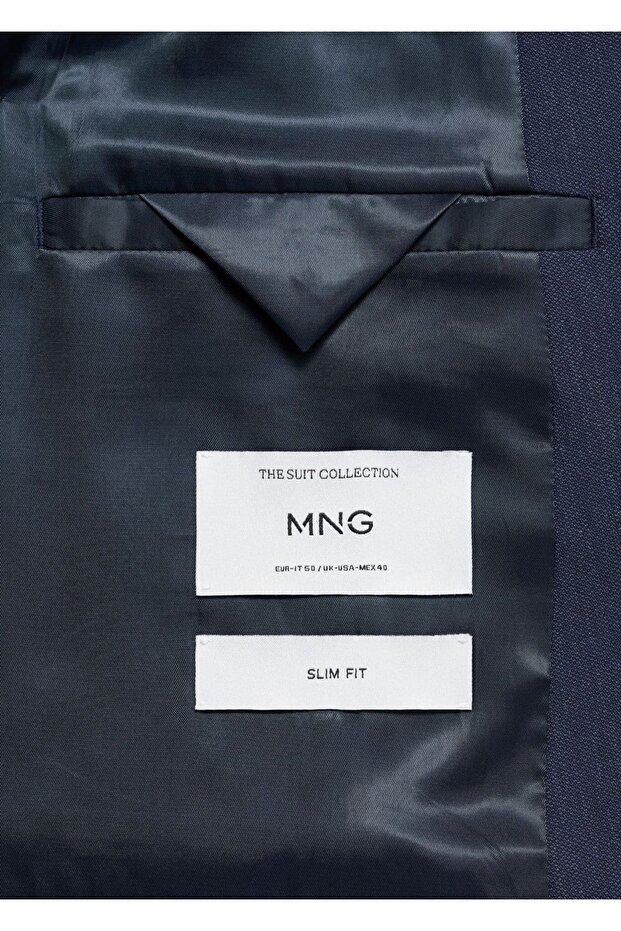 Slim fit Monaco kruvaze blazer ceket - 7