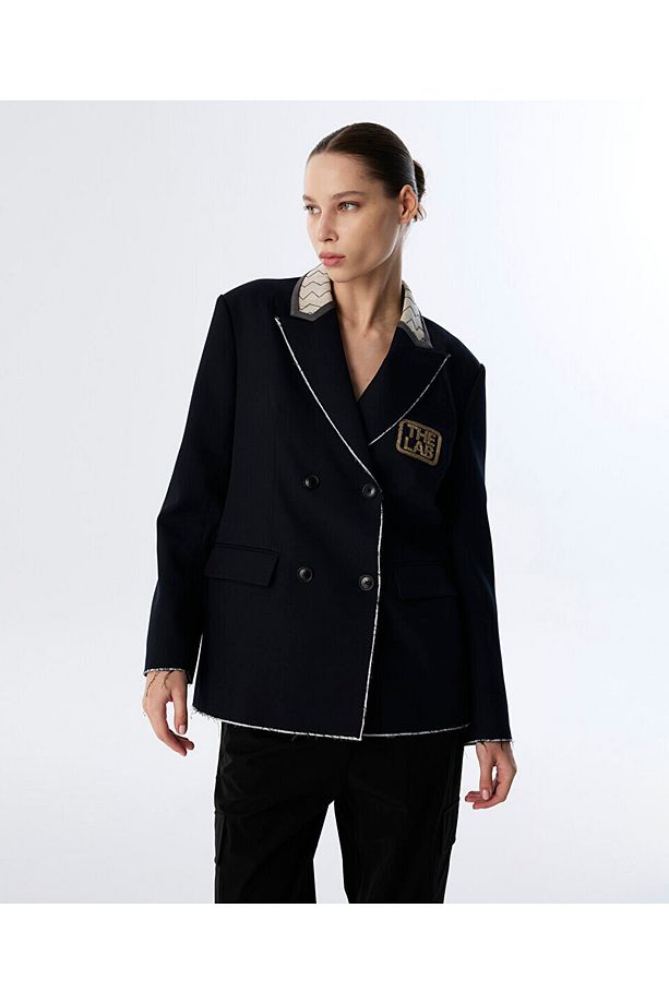 SLOGAN PATCH'Lİ BLAZER - 1