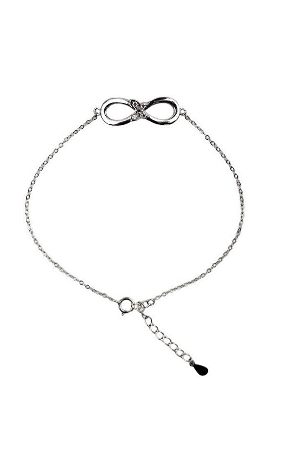 Bratara Argint 925, Infinit cu Fluture, - 1