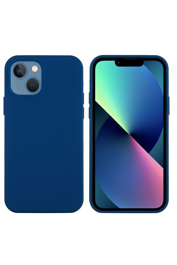 Protective case compatible with Apple iPhone 11 Liquid Silicone Case Dark Blue