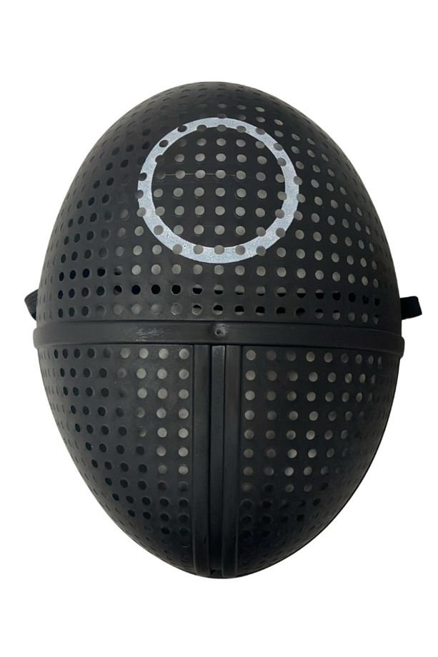 Squid Game Maske 3 Lü Set Oyuncu Yüz Maskesi Kare Yuvarlak Ucgen 3lü Set Squid Game Maske - 2