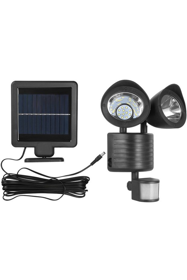 Solar Garden Double Lantern Light with Motion Sensor, Cool White