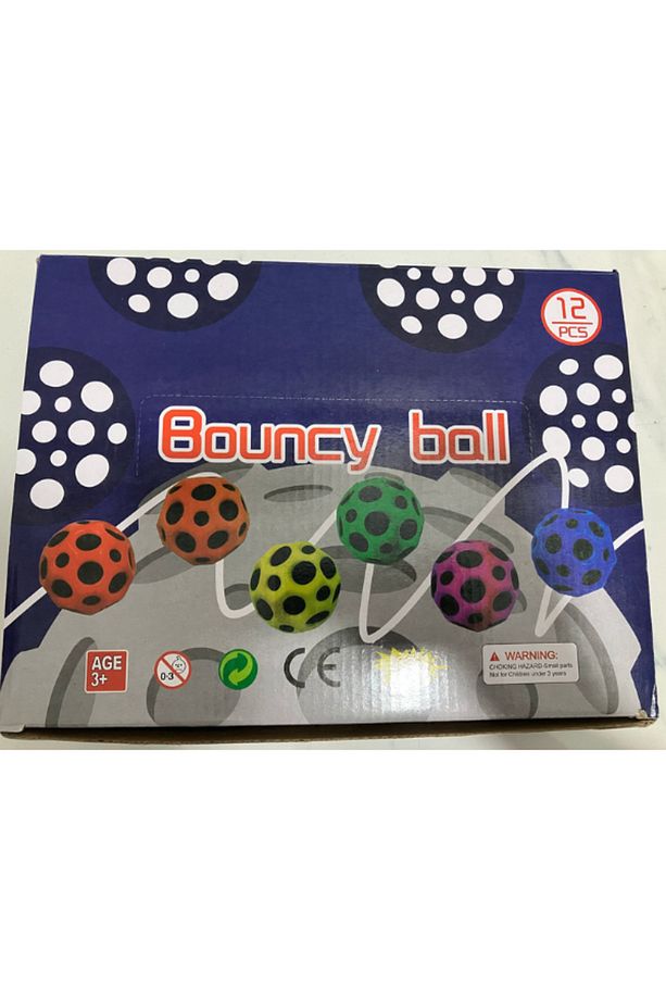 Yükseğe Zıplayan Moon Ball Delikli Bouncer Space Ball 1 Adet Uzay Topu Sektirme Eğlence 7x7 Cm - 3