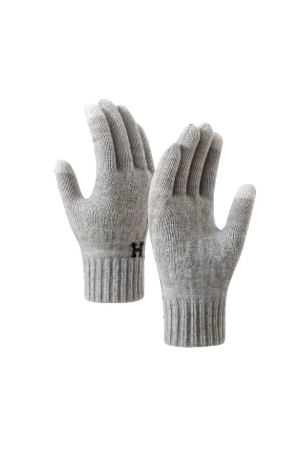 Men's Gloves, Model H, Touchscreen Function, Knit Acrylic Material