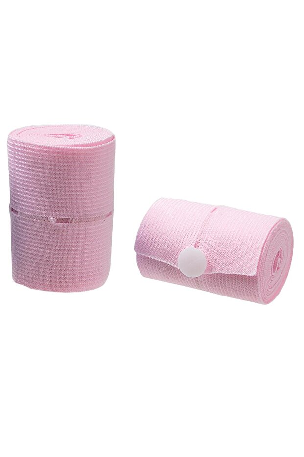 Set of 2 Fetal Heart Rate Monitoring Belts, Flippy, Soft and Elastic Material, 6 x 130 cm, Pink - 1