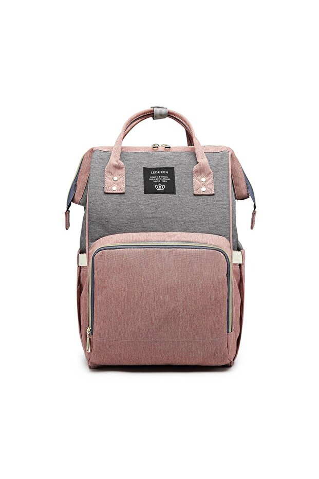 Multifunctional Backpack, Flippy, Waterproof, Pink/Gray - 1