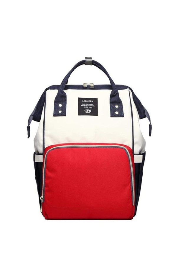 Multifunctional Backpack for Moms, Onix, Oxford Canvas, Multiple Compartments