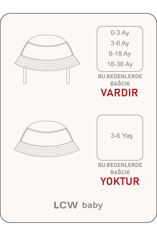 Çiçekli Kız Bebek Bucket Şapka - 2