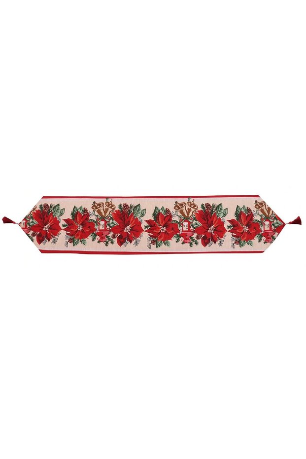 Christmas Table Runner, SOHO, Table Runner, Knitted Material with Thick Fabric, Pattern